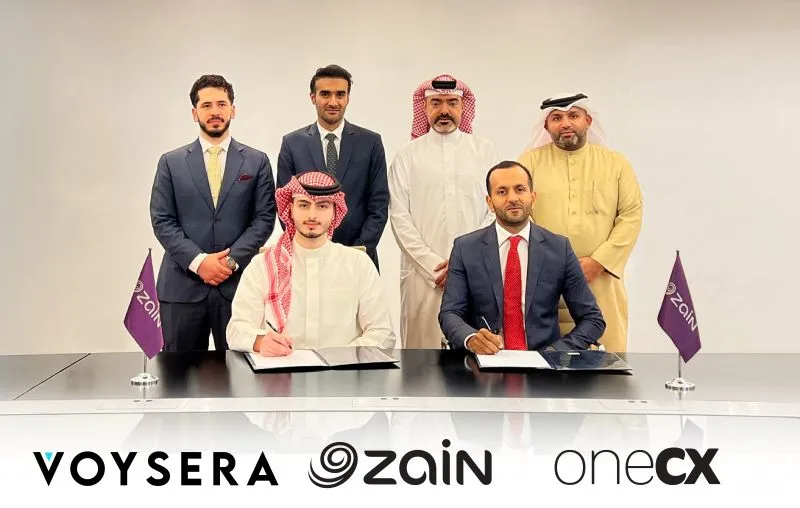 Partnership signing, Voysera and Zain Bahrain.
