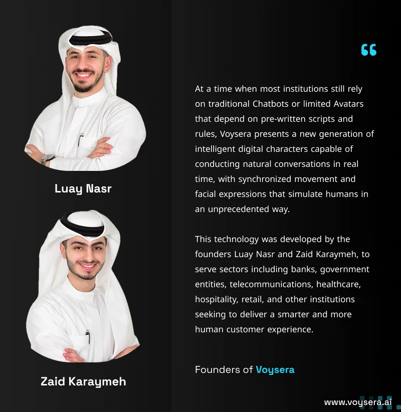 Voysera founders Luay Nasr and Zaid Karaymeh